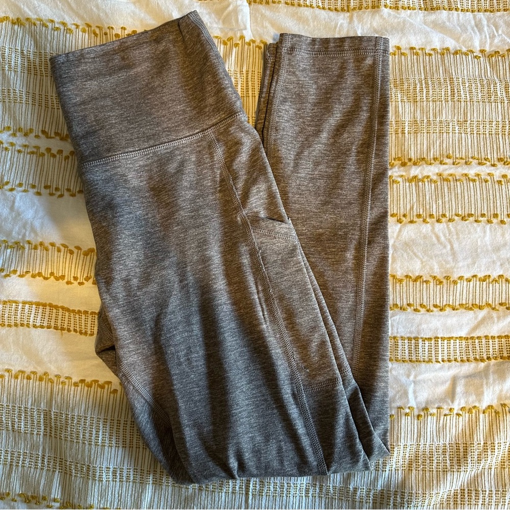 Aerie Leggings Taupe High-Waisted with Pockets